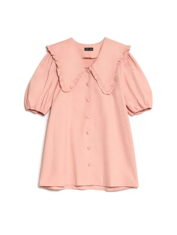 Sister Jane Dresses Womenswear Peaches Denim Mini Dress Quartz Pink