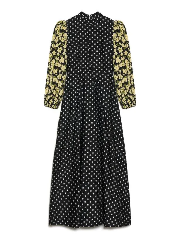 Sister Jane Dresses Womenswear Star Ballad Jacquard Midi Dress Black Star