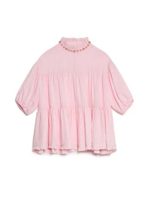Sister Jane Tops Womenswear DREAM Caneles Tiered Top Pastel Pink