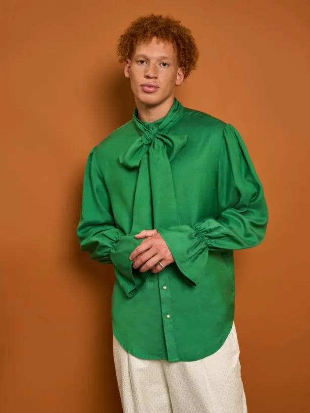 Sister Jane Tops Womenswear Elliot Bow Shirt Mint Green