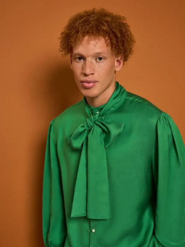 Sister Jane Tops Womenswear Elliot Bow Shirt Mint Green