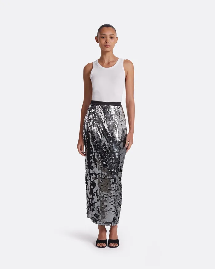 Skirts Safiyaa Women Siga Gunmetal Skirt Gunmetal