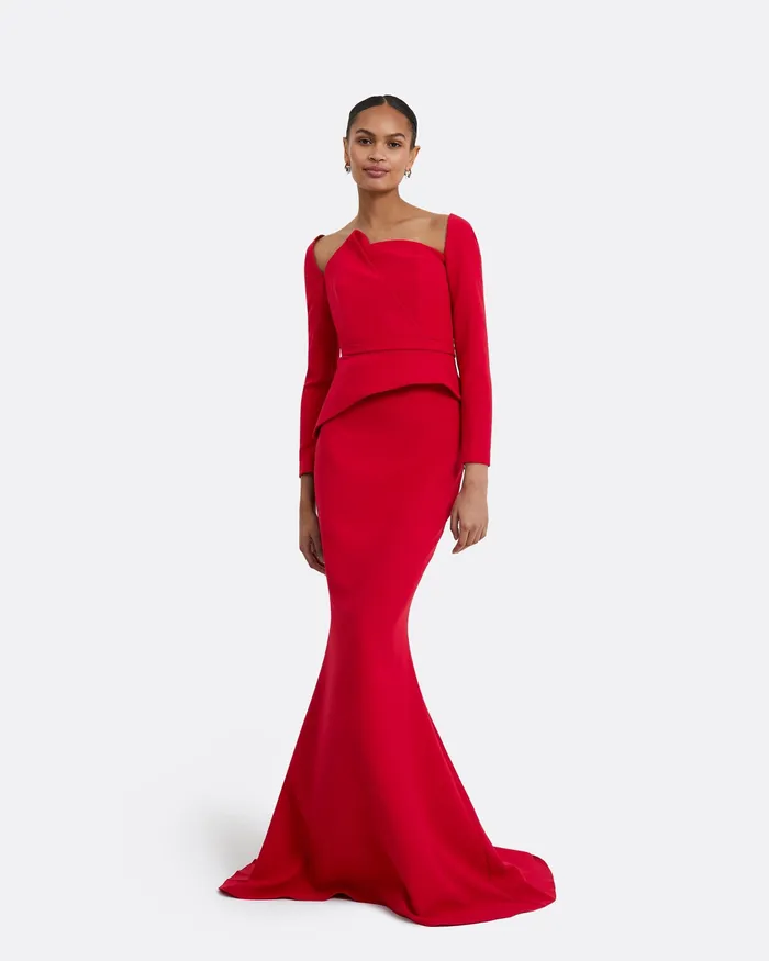 Skirts Women Gayeta Crimson Skirt Crimson Safiyaa