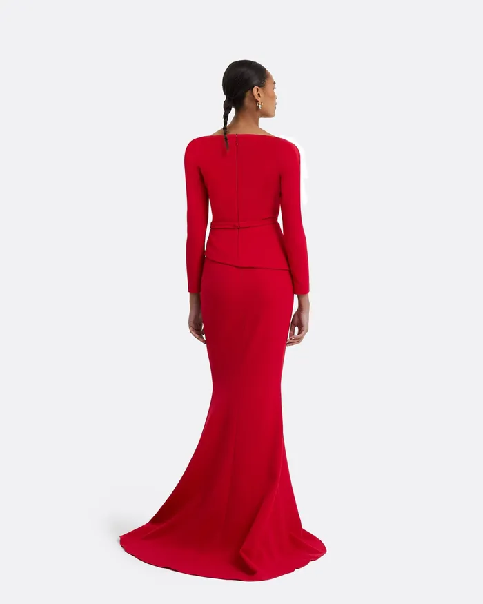 Skirts Women Gayeta Crimson Skirt Crimson Safiyaa