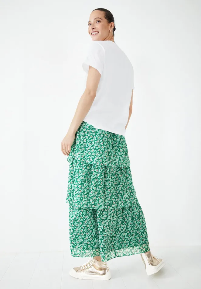 Skirts Women Hush Hallie Layered Skirt Leafy Floral Green
