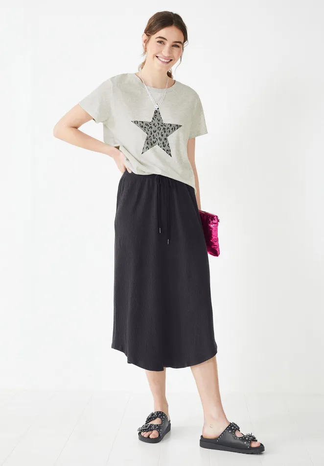 Skirts Women Hush Ridley Textured Skirt Black