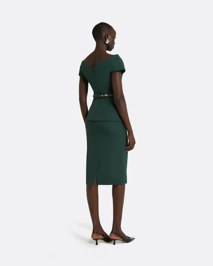 Skirts Women Safiyaa Hokoku Darkest Spruce Skirt Darkest Spruce
