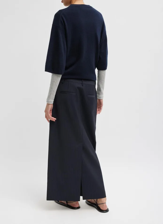Skirts Women Tibi Dominic Pinstripe Long Trouser Skirt