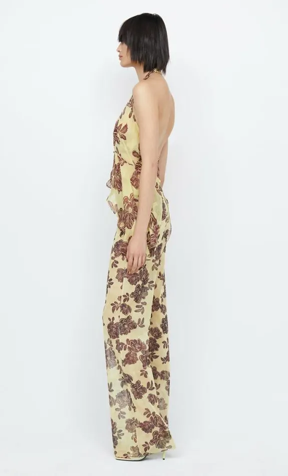 Sleeveless Shop Bec Bridge Malibu Bay Halter Top Citrus Plum Floral