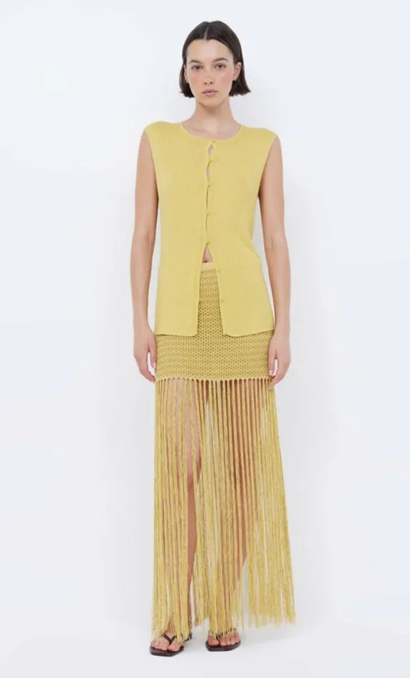 Sleeveless Shop Bec Bridge Sorrento Knit Vest Citrus