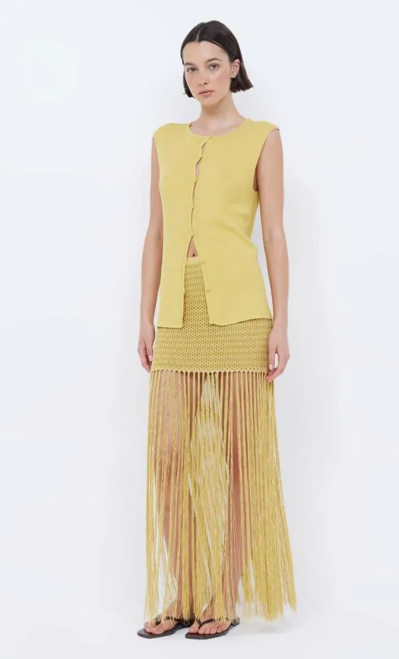 Sleeveless Shop Bec Bridge Sorrento Knit Vest Citrus