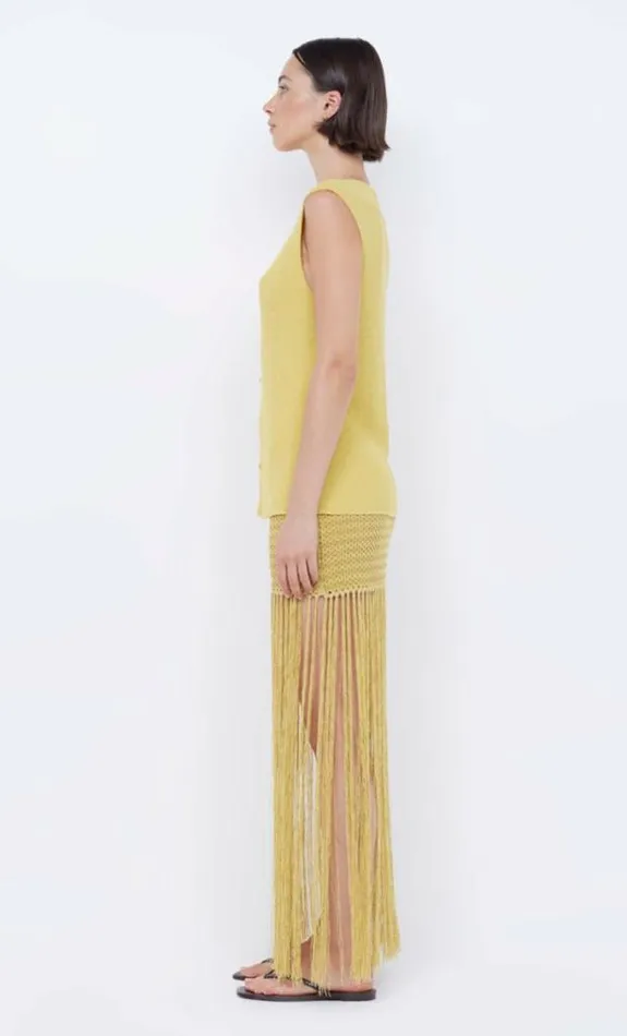 Sleeveless Shop Bec Bridge Sorrento Knit Vest Citrus