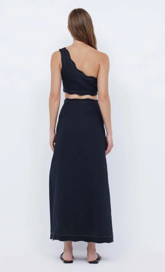 Sleeveless Shop Bec Bridge Tallulah Asym Crop Top Blackblack