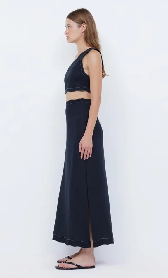 Sleeveless Shop Bec Bridge Tallulah Asym Crop Top Blackblack