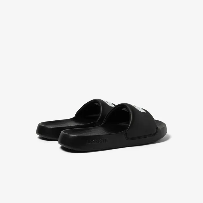 Slides Women Lacoste Women039s Croco 10 Slides Blackwhite 312