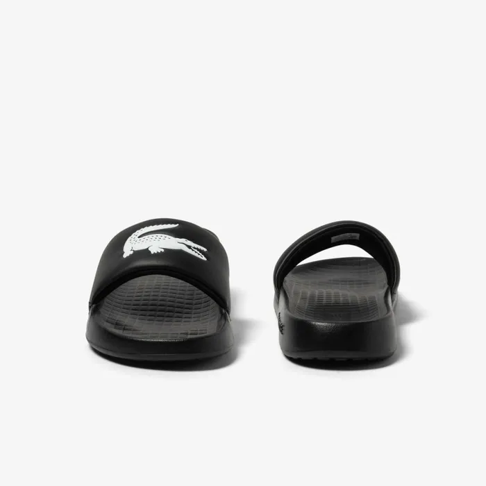 Slides Women Lacoste Women039s Croco 10 Slides Blackwhite 312