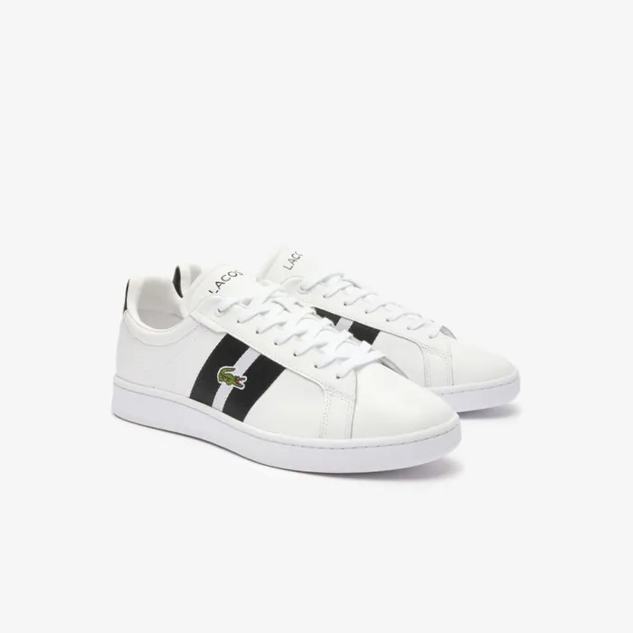 Sneakers Men Lacoste Men039s Carnaby Pro CGR Bar Leather Sneakers Whiteblack 147