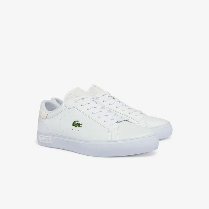 Sneakers Men Lacoste Men039s Powercourt Burnished Leather Sneakers Whitewhite 21g