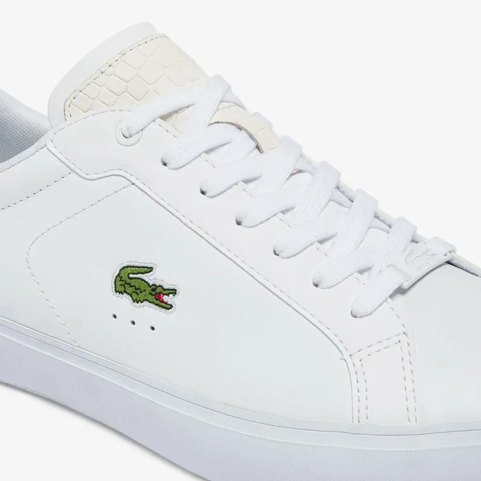 Sneakers Men Lacoste Men039s Powercourt Burnished Leather Sneakers Whitewhite 21g