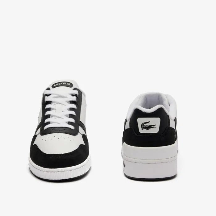 Sneakers Men Lacoste Men039s TClip Logo Leather Sneakers Whiteblack 147