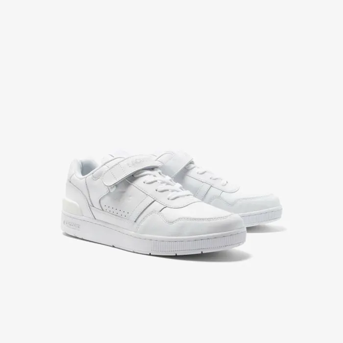 Sneakers Men Lacoste Men039s TClip Velcro Leather Sneakers Whitewhite 21g