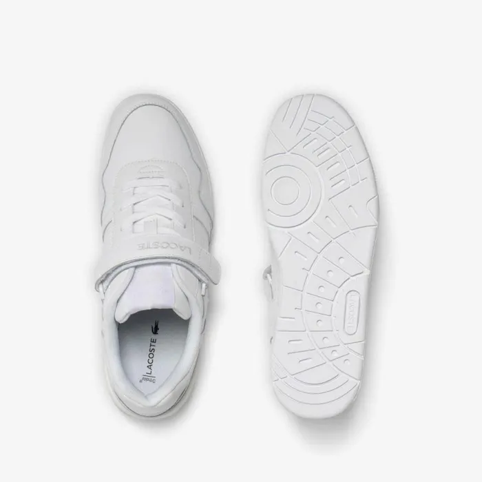 Sneakers Men Lacoste Men039s TClip Velcro Leather Sneakers Whitewhite 21g
