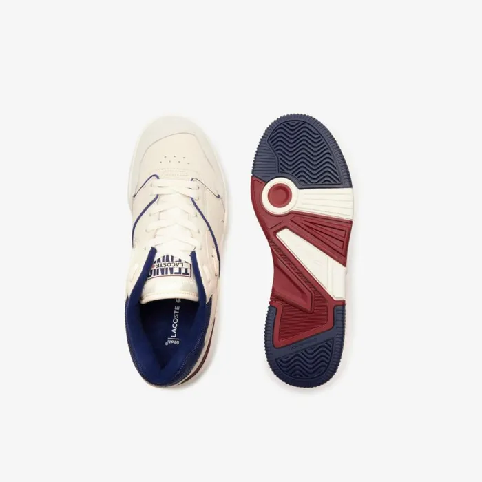 Sneakers Men Lacoste Mens Lineshot Eyelet Upper Sneakers Off Whitenavy Wn1