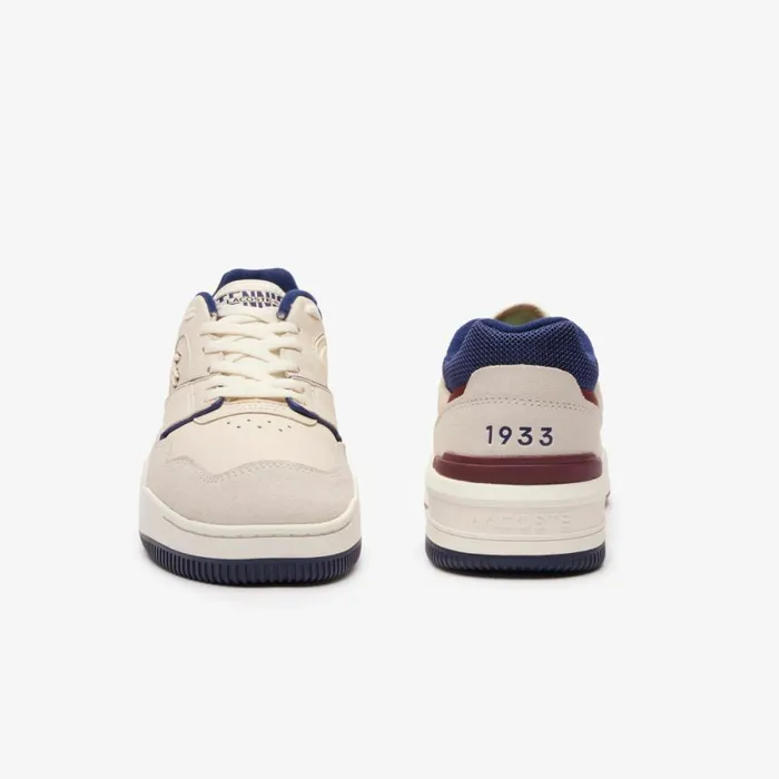 Sneakers Men Lacoste Mens Lineshot Eyelet Upper Sneakers Off Whitenavy Wn1