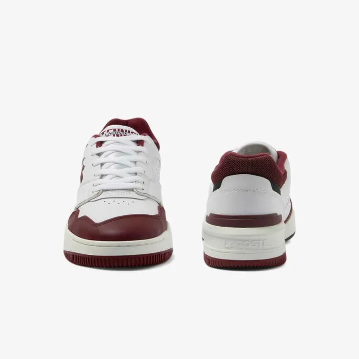 Sneakers Men Lacoste Mens Lineshot Mesh Collar Leather Sneakers Whtburg 2g1
