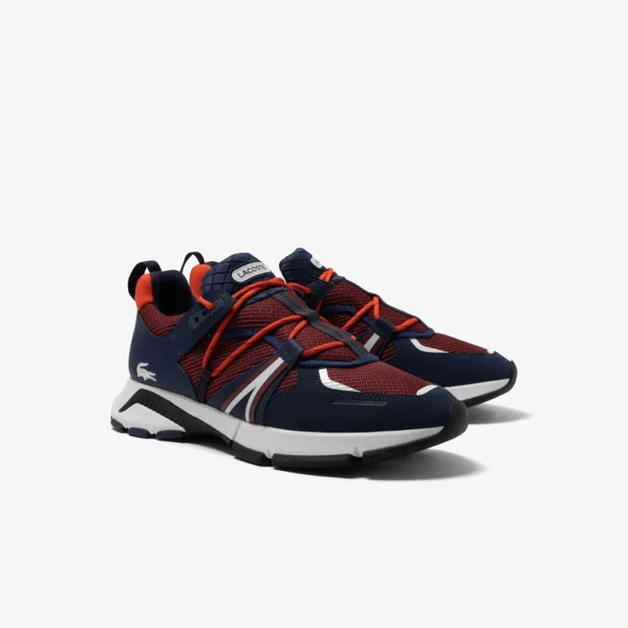 Sneakers Men Lacoste Mens Textile Lace System L003 Sneakers Burgnvy T2n