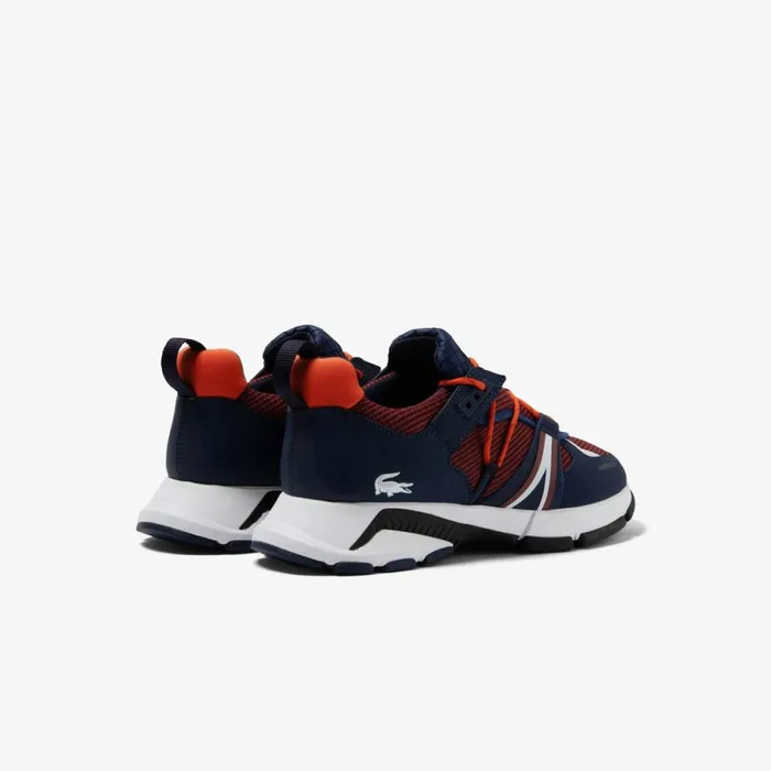 Sneakers Men Lacoste Mens Textile Lace System L003 Sneakers Burgnvy T2n