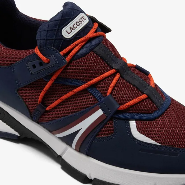 Sneakers Men Lacoste Mens Textile Lace System L003 Sneakers Burgnvy T2n