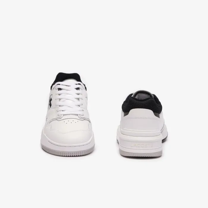 Sneakers Women Lacoste Women039s Lineshot Contrasted Collar Leather Sneakers Whiteblack 147