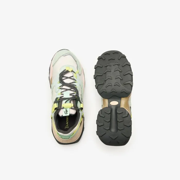 Sneakers Women Lacoste Women039s Outdoor LGuard Breaker Sneakers In Tearproof Fabric Lt Trqslt Pnk Ani