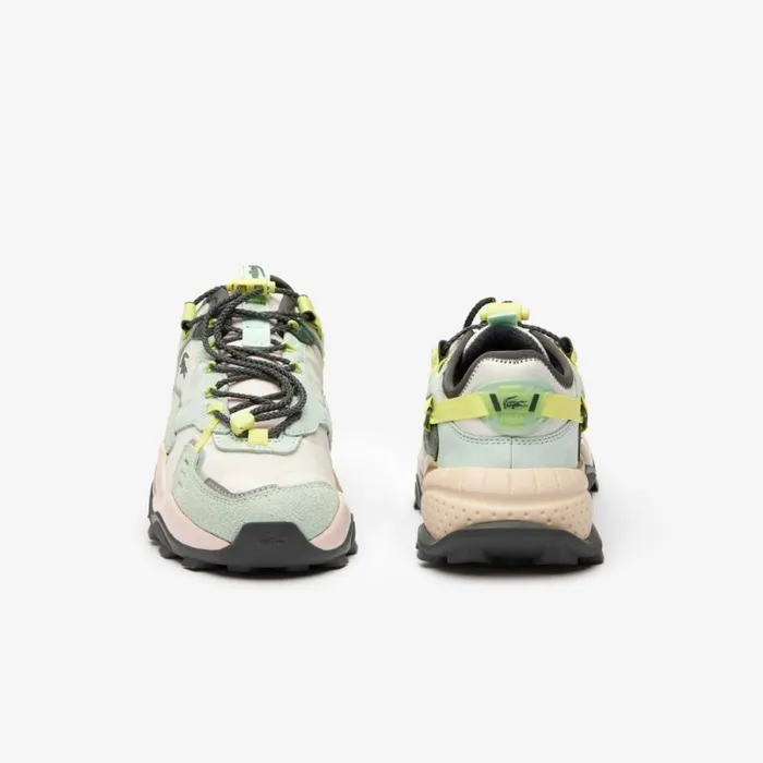 Sneakers Women Lacoste Women039s Outdoor LGuard Breaker Sneakers In Tearproof Fabric Lt Trqslt Pnk Ani