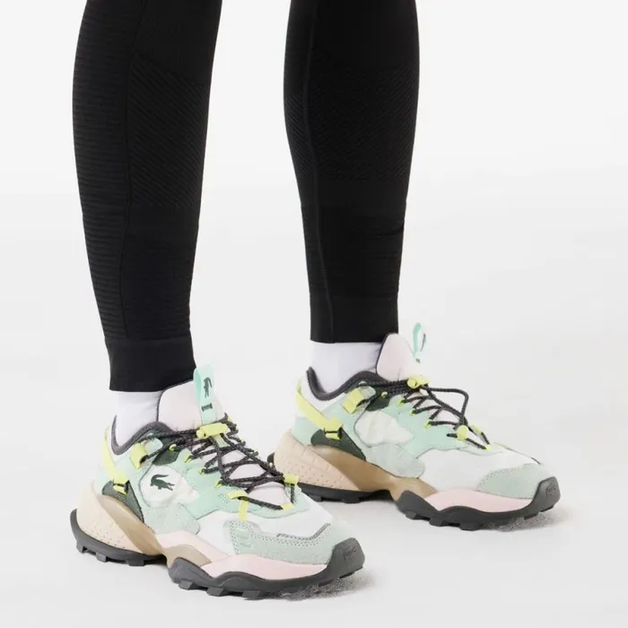 Sneakers Women Lacoste Women039s Outdoor LGuard Breaker Sneakers In Tearproof Fabric Lt Trqslt Pnk Ani