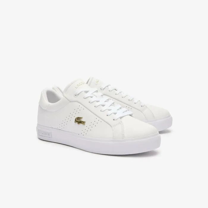 Sneakers Women Lacoste Women039s Powercourt 20 Leather Sneakers Whtgld 216