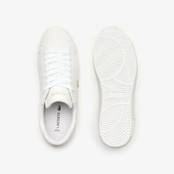 Sneakers Women Lacoste Women039s Powercourt 20 Leather Sneakers Whtgld 216