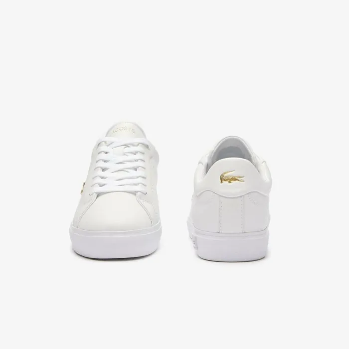 Sneakers Women Lacoste Women039s Powercourt 20 Leather Sneakers Whtgld 216