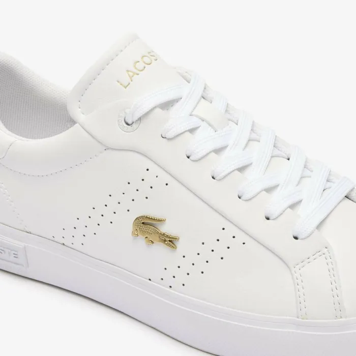 Sneakers Women Lacoste Women039s Powercourt 20 Leather Sneakers Whtgld 216