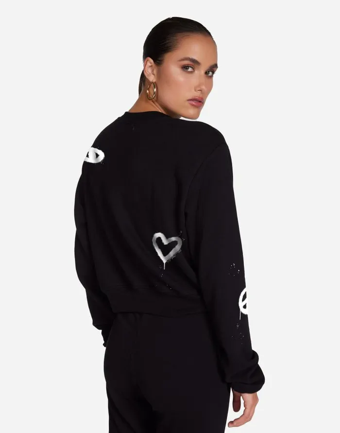 Spalding Airbrush Elements Black Women Lauren Moshi Long Sleeve
