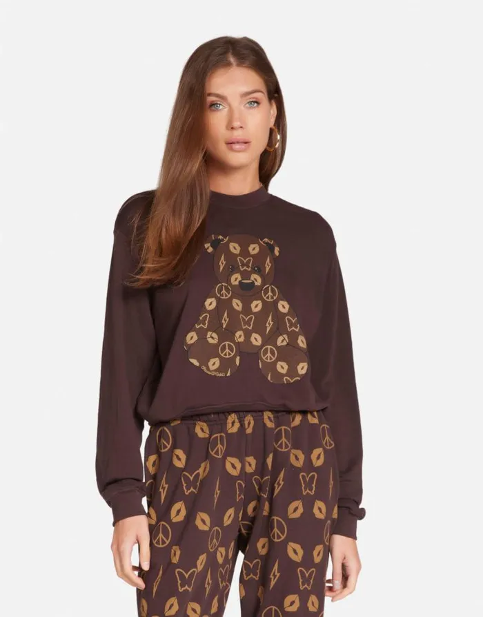 Spalding Designer Bear Brown Bear Women Lauren Moshi Long Sleeve
