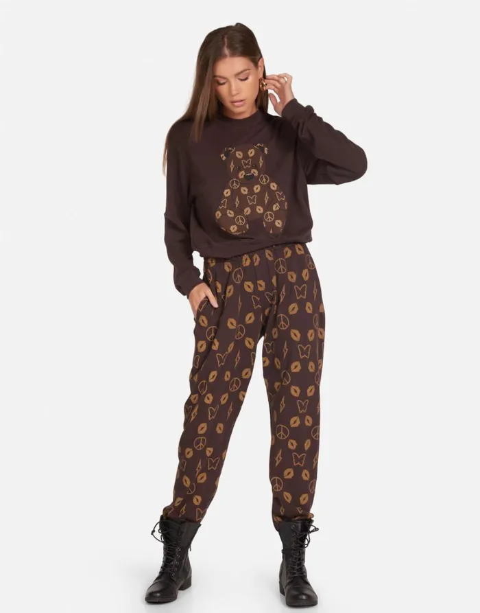 Spalding Designer Bear Brown Bear Women Lauren Moshi Long Sleeve