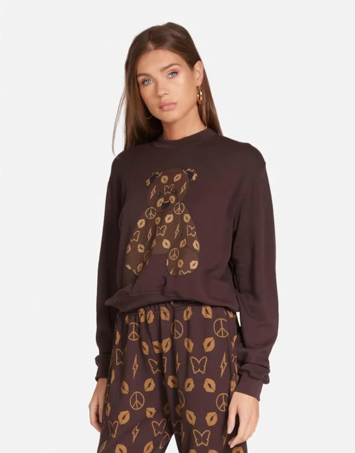 Spalding Designer Bear Brown Bear Women Lauren Moshi Long Sleeve