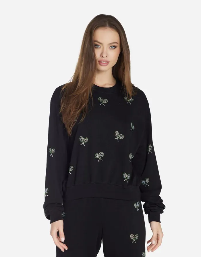 Spalding Moshi Tennis Club Black Women Lauren Moshi Sweaters and Knits
