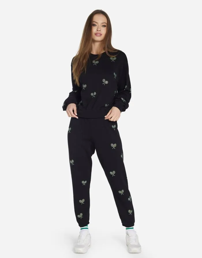 Spalding Moshi Tennis Club Black Women Lauren Moshi Sweaters and Knits