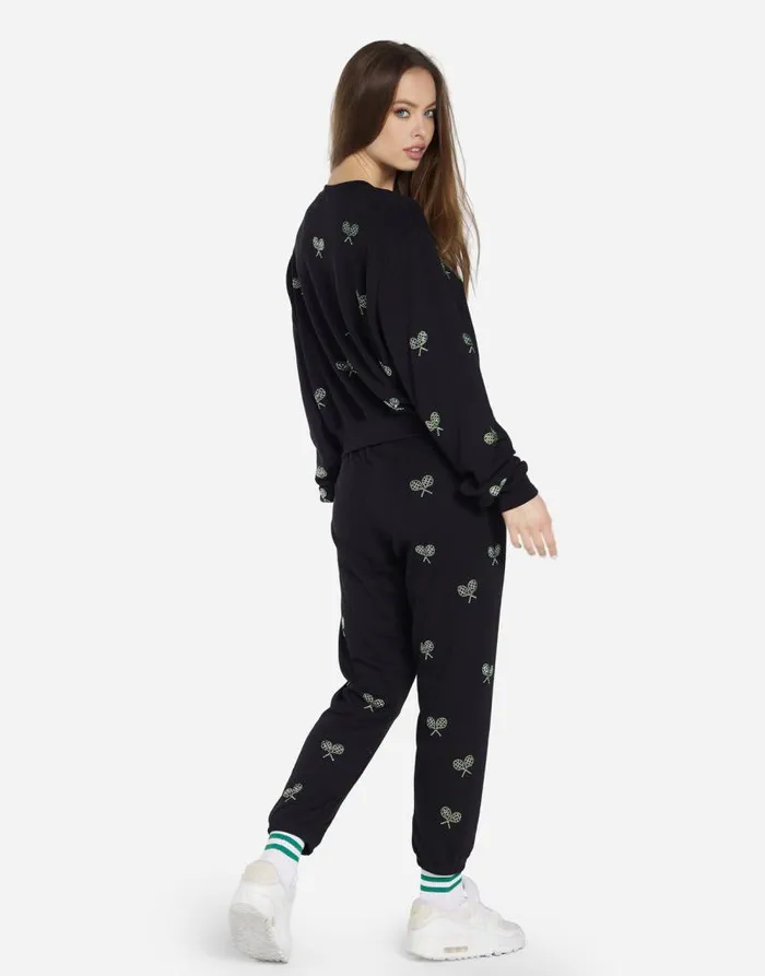 Spalding Moshi Tennis Club Black Women Lauren Moshi Sweaters and Knits