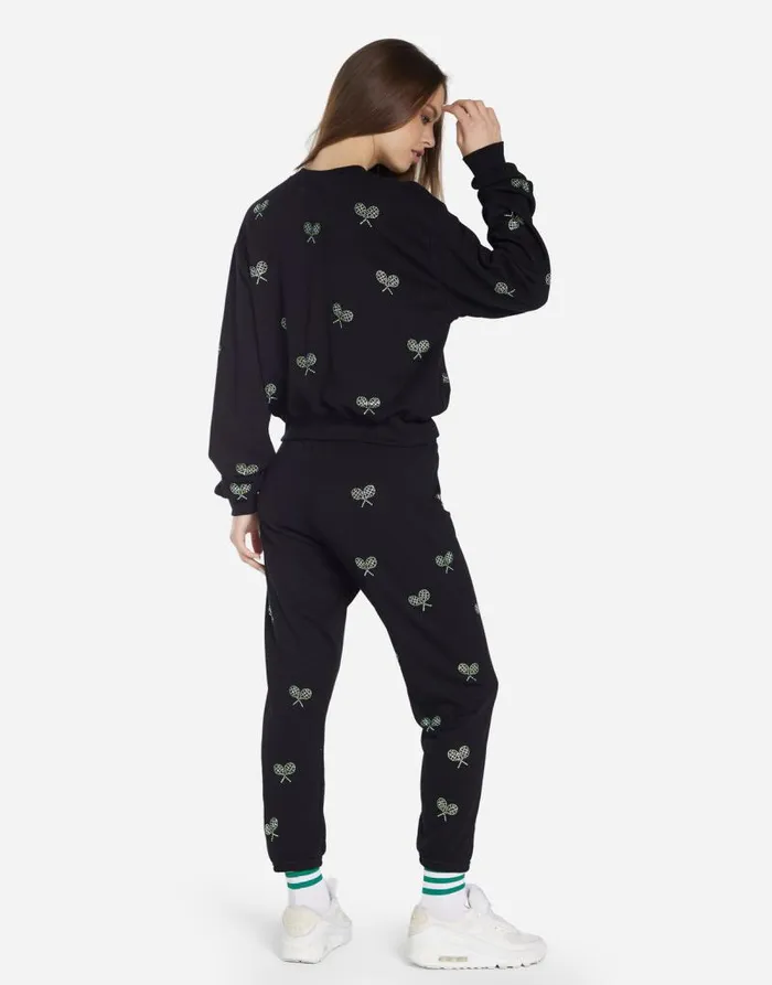 Spalding Moshi Tennis Club Black Women Lauren Moshi Sweaters and Knits
