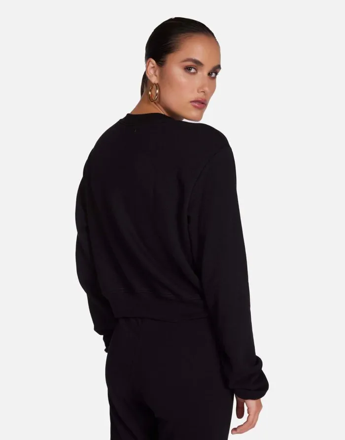 Spalding X Vampire Lip Black Women Lauren Moshi Long Sleeve