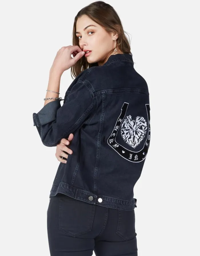 Spencer Lucky In Love Vintage Black Women Lauren Moshi Jackets
